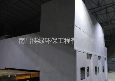 湖南益阳梅城玻璃钢化炉噪声治理工程